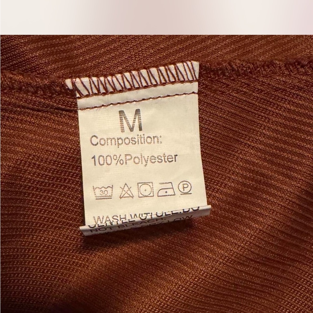 Rust Brown Polyester Garment - Picture 3 of 3